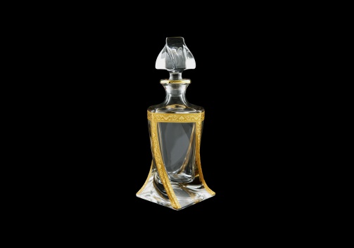 Bohemia Quadro WD QNGC B Whisky Decanter 500ml 1pc in Romance Golden Classic D. (33-460)