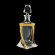 Bohemia Quadro WD QNGC B Whisky Decanter 850ml 1pc in Romance Golden Classic D. (33-467)