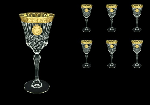 Adagio C2 AOGC Wine Glasses 280ml 6pcs in Romance&Leo Golden Classic Decor (43-483)