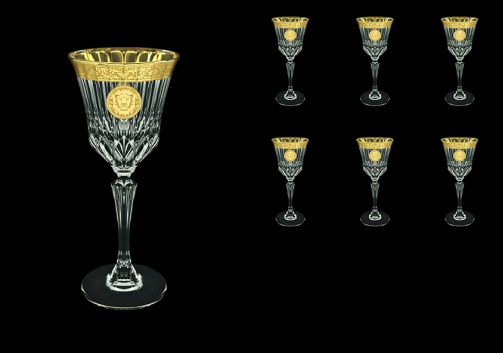 Adagio C3 AOGC Wine Glasses 220ml 6pcs in Romance&Leo Golden Classic Decor (43-482)