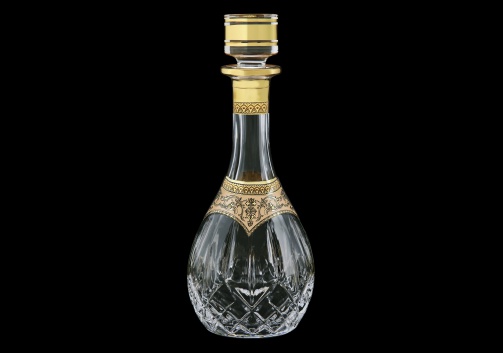 Opera RD OEGI Round Decanter 900ml 1pc in Flora´s Empire Golden Ivory Decor (25-662)