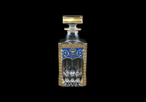 Opera WD OEGC Whisky Decanter 750ml 1pc in Flora´s Empire Golden Blue Decor (23-661)