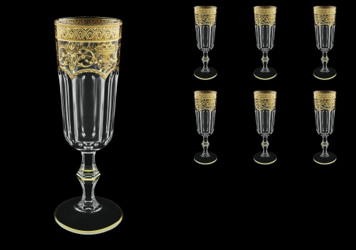 Provenza CFL PELK Champagne Flutes 160ml 6pcs in Flora´s Empire G. Crystal Light(20-524/L)