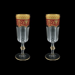 Provenza CFL PEGR Champagne Flutes 160ml 2pcs in Flora´s Empire Golden Red D. (22-524/2)