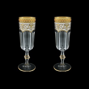 Provenza CFL PEGW Champagne Flutes 160ml 2pcs in Flora´s Empire Golden White D. (21-524/2)