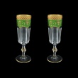Provenza CFL PEGG Champagne Flutes 160ml 2pcs in Flora´s Empire Golden Green D. (24-524/2)