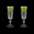 Provenza CFL PEGG Champagne Flutes 160ml 2pcs in Flora´s Empire Golden Green D. (24-524/2)