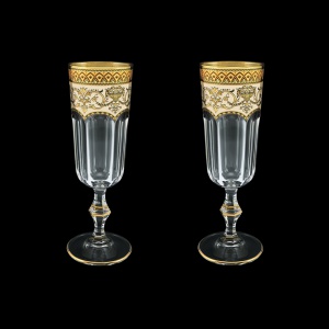 Provenza CFL PEGI Champagne Flutes 160ml 2pcs in Flora´s Empire Golden Ivory D. (25-524/2)
