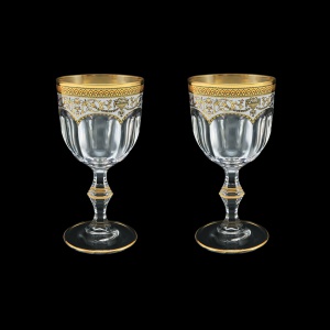 Provenza C2 PEGW  Wine Glasses 230ml 2pcs in Flora´s Empire Golden White Decor (21-523/2)