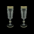 Provenza CFL PAGB Champagne Flutes 160ml 2pcs in Antique Golden Black Decor (57-138/2/b)