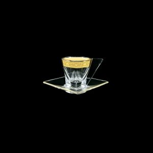Fusion ES FNGC Cup Espresso 76ml 1pc in Romance Golden Classic Decor (33-335)