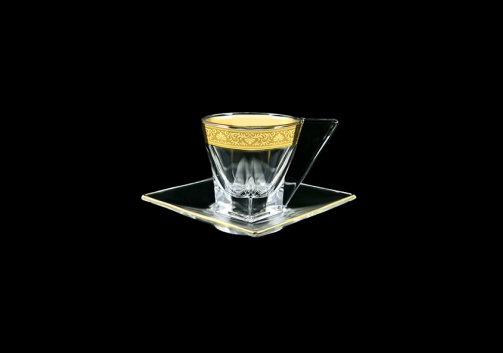 Fusion ES FNGC Cup Espresso 76ml 1pc in Romance Golden Classic Decor (33-335)