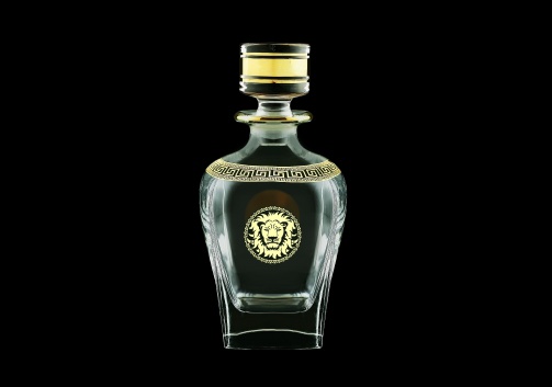 Fusion WD FLGB Whisky Decanter 800ml 1pc in Antique&Leo Golden Black Decor (42-435)