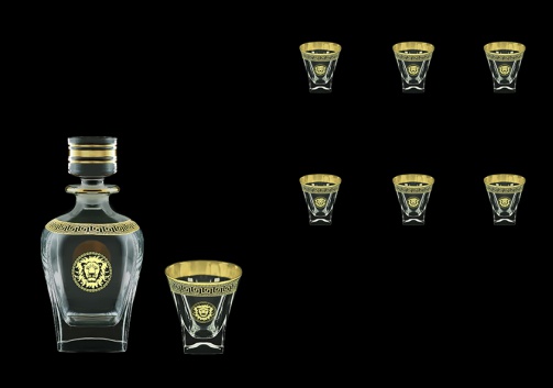 Fusion Set WD+B3 FLGB Whisky Set 800ml+6x200ml in Antique&Leo Gol. Black D. (42-435/437)