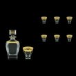 Fusion Set WD+B3 FNGC Whisky Set 800ml+6x200ml 1+6pcs in Romance Gold. Cl. D. (33-435/437)