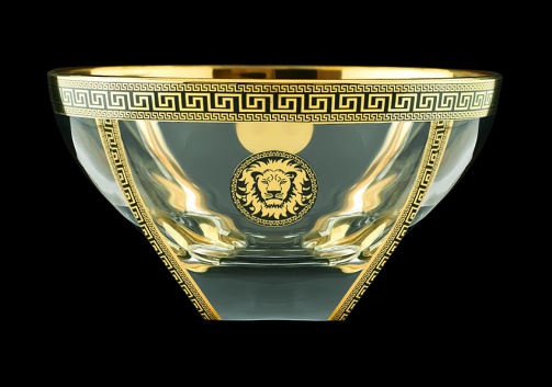 Fusion MV FLGB B Large Bowl 13x24,5cm 1pc in Antique&Leo Golden Black Decor (42-329)