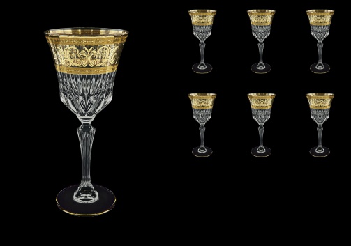 Adagio C2 AALK Wine Glasses 280ml 6pcs in Allegro Golden Light Decor (65-644/L)
