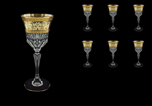 Adagio C3 AALK Wine Glasses 220ml 6pcs in Allegro Golden Light Decor (65-643/L)