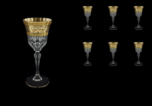 Adagio C4 AALK Wine Glasses 150ml 6pcs in Allegro Golden Light Decor (65-642/L)