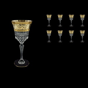 Adagio C2 AALK Wine Glasses 280ml 8pcs in Allegro Golden Light Decor (65-644/8/L)
