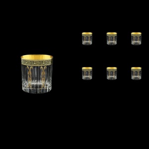 Timeless B3 TMGB H Whisky Glasses 313ml 6pcs in Lilit Golden Black Decor+H (31-279/H)