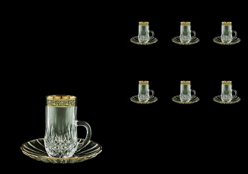 Opera ES OMGB Espresso 50ml 6pcs in Lilit Golden Black Decor (31-502/6)