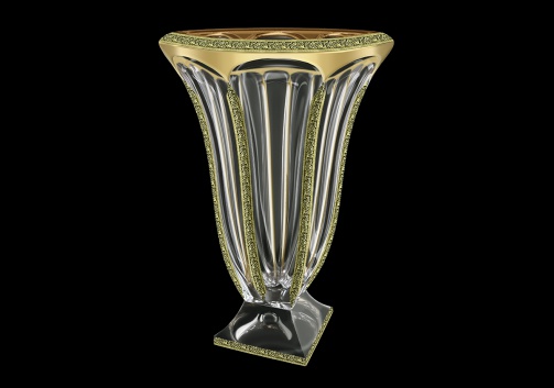 Panel VV PMGB B Vase 36cm 1pc in Lilit Golden Black Decor (31-198)