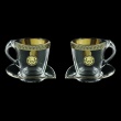 Mamanonmama CA MLGB Cappuccino 260ml 2pcs in Antique&Leo Golden Black Decor (42-333/2)