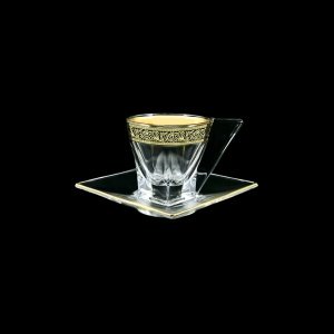 Fusion CA FMGB Cup Cappuccino 190ml 1pc in Lilit Golden Black Decor (31-334)