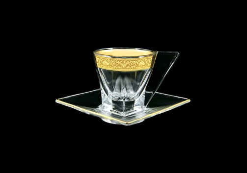 Fusion CA FNGC Cup Cappuccino 190ml 1pc in Romance Golden Classic Decor (33-334)