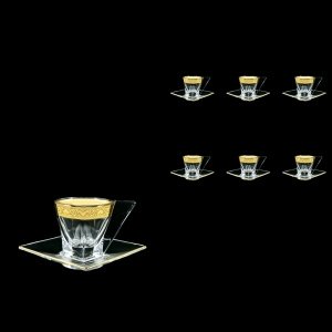 Fusion CA FNGC Cup Cappuccino 190ml 6pcs in Romance Golden Classic Decor (33-334/6)