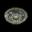 Opera PO OLGB Ashtray d17,5cm 1pc in Antique&Leo Golden Black Decor (42-406)