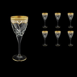 Trix C2 TEGW Wine Glasses 240ml 6pcs in Flora´s Empire Golden White Decor (21-563)