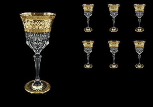 Adagio C2 AALK D Wine Glasses 280ml 6pcs in Allegro Golden Light Decor+D (66-644/L)