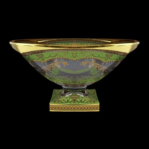 Bohemia Magma MV MEGG H Bowl d34cm 1pc in Flora´s Empire Golden Green Decor+H (24-344/H)