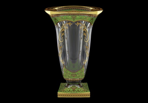 Bohemia Magma VV MEGG H Vase 33cm 1pc in Flora´s Empire Golden Green Decor+H (24-343/H)