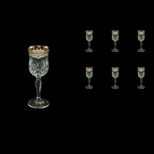 Opera C5 OEGW Liqueur Glasses 60ml 6pcs in Flora´s Empire Golden White Decor (21-651)