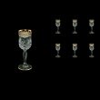 Opera C5 OEGW Liqueur Glasses 60ml 6pcs in Flora´s Empire Golden White Decor (21-651)