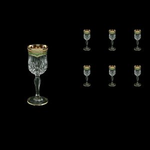 Opera C5 OEGG Liqueur Glasses 60ml 6pcs in Flora´s Empire Golden Green Decor (24-651)