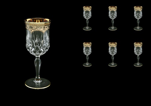 Opera C4 OEGI Wine Glasses 120ml 6pcs in Flora´s Empire Golden Ivory Decor (25-652)