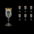 Opera C3 OEGW Wine Glasses 160ml 6pcs in Flora´s Empire Golden White Decor (21-653)