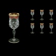 Opera C3 OEGR Wine Glasses 160ml 6pcs in Flora´s Empire Golden Red Decor (22-653)