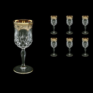 Opera C2 OEGI Wine Glasses 230ml 6pcs in Flora´s Empire Golden Ivory Decor (25-654)