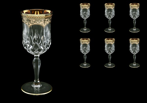 Opera C2 OEGI Wine Glasses 230ml 6pcs in Flora´s Empire Golden Ivory Decor (25-654)