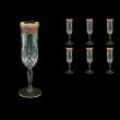 Opera CFL OEGR Champagne Flutes 130ml 6pcs in Flora´s Empire Golden Red Decor (22-655)