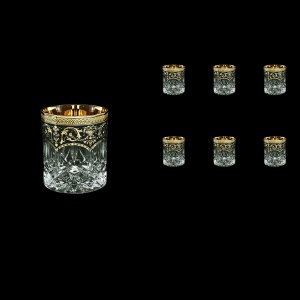 Opera B3 OEGB Whisky Glasses 210ml 6pcs in Flora´s Empire Golden Black Decor (26-656)