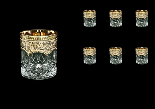 Opera B2 OEGI Whisky Glasses 300ml 6pcs in Flora´s Empire Golden Ivory Decor (25-657)