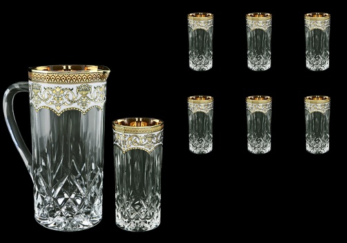 Opera Set J+B0 OEGW 1200ml+6x350ml in Flora´s Empire Golden White Decor (21-660/659)