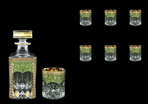 Opera Set WD+B2 OEGW 750ml+6x300ml in Flora´s Empire Golden Green Decor (24-661/657)