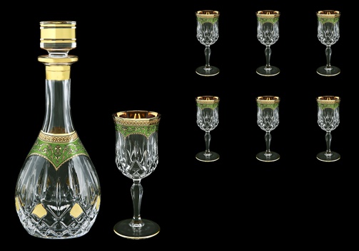 Opera Set RD+C3 OEGW 900ml+6x160ml in Flora´s Empire Golden Green Decor (24-662/653)